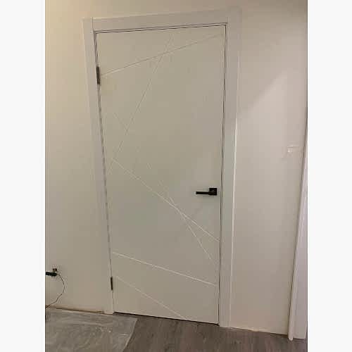 Дверь межкомнатная LINE 01, пвх (глухая) Дверь межкомнатная LINE 01, пвх (глухая)